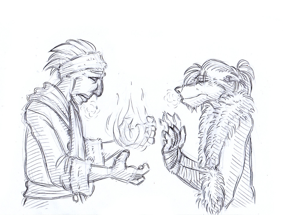 Both of them come from pretty warm climates, I'm not sure either has seen more than a handful of snow in their life.