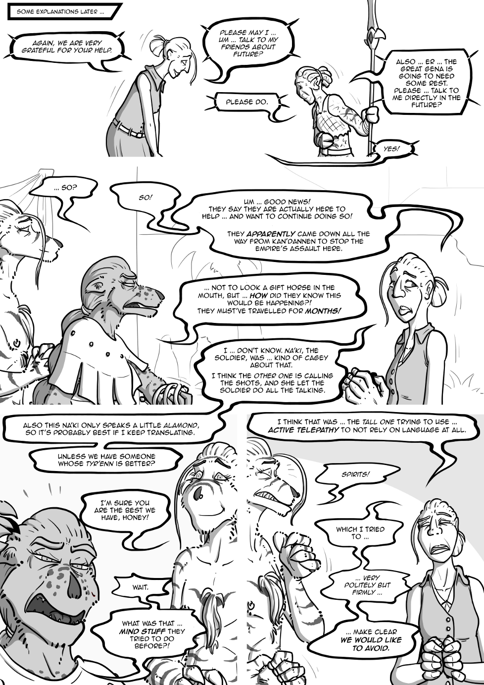 I wonder if Ki'i'Mar would approve of Na'Ki implying that she can get tired and has limitations.